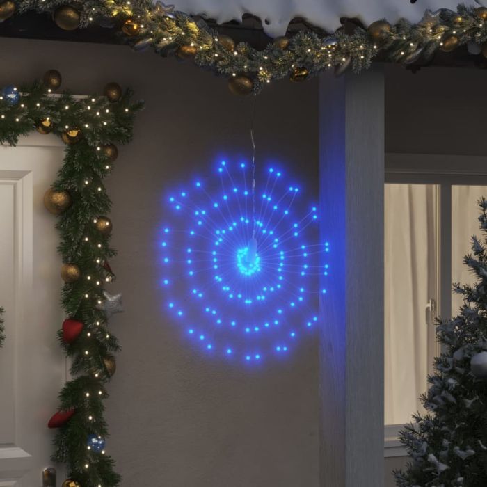 Faune Christmas Starburst Light 140 LEDs Blue 17cm