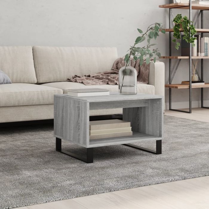 Coffee Table Grey Sonoma 60x50x40 cm Engineered Wood