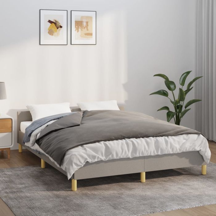 Weighted Blanket with Cover Grey 150x200 cm 7 kg Fabric