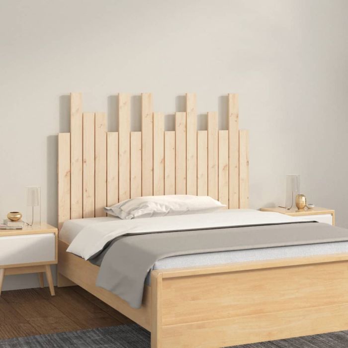 Wall Headboard 108x3x80cm Solid Wood Pine