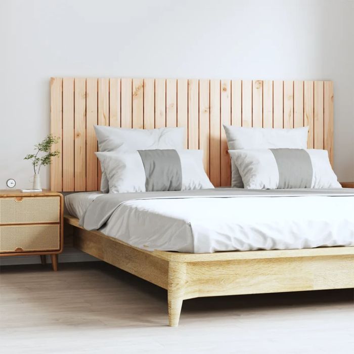 Wall Headboard 166x3x60cm Solid Wood Pine