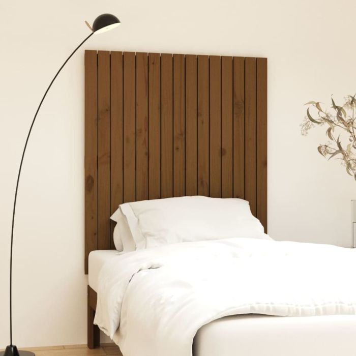 Wall Headboard Honey Brown 95.5x3x110cm Solid Wood Pine