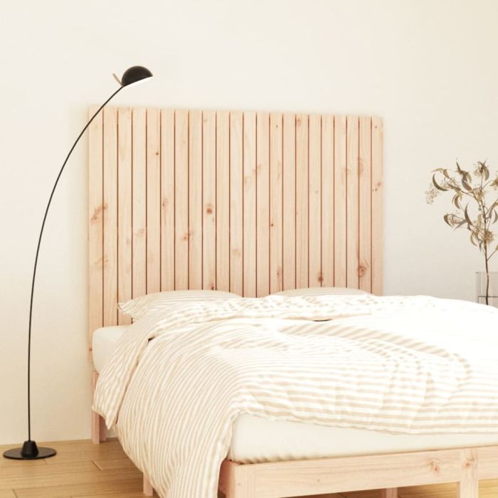 Wall Headboard 140x3x110cm Solid Wood Pine