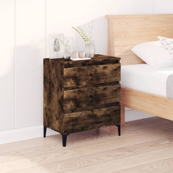 Sideboard Smoked Oak 60x35x70 cm Engineered Wood