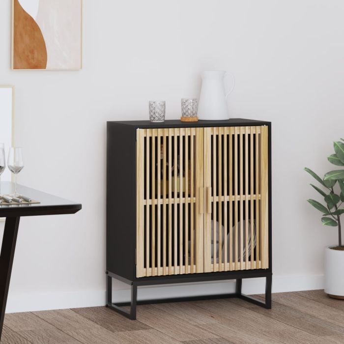 Sideboard Black 60x30x75cm Engineered Wood