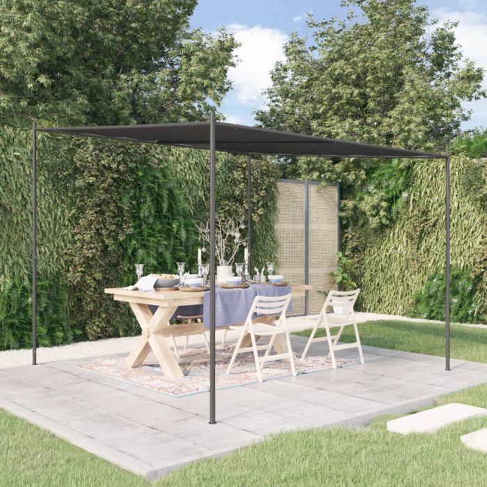 Gazebo Anthracite 3x3 m 180 g/m2 Fabric and Steel