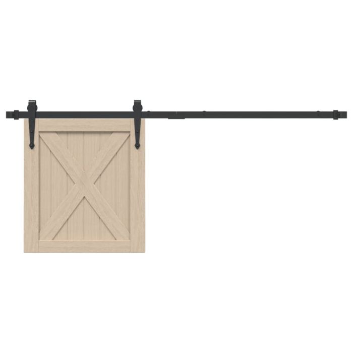 Mini Sliding Cabinet Door Kit Black 122 cm Carbon Steel