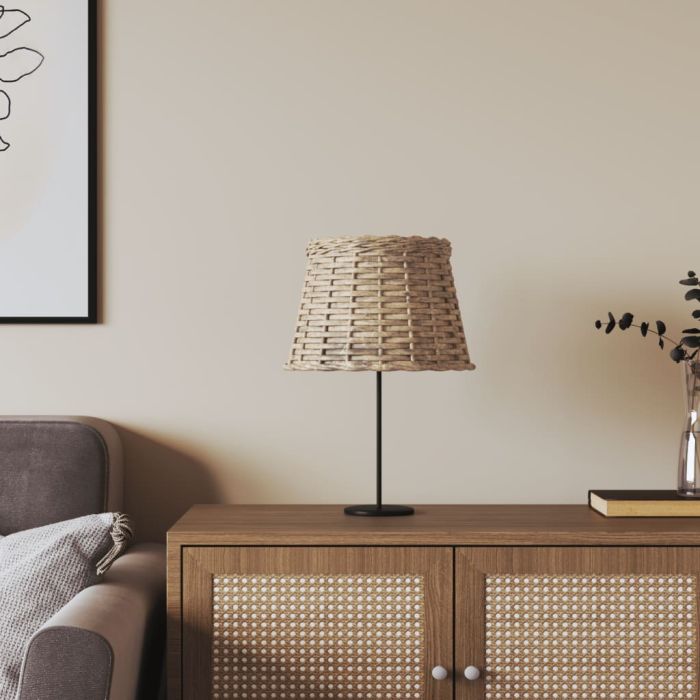 Lamp Shade Brown 25x17cm Wicker
