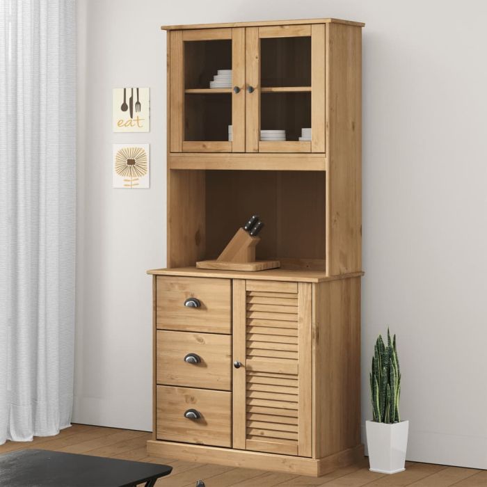 Dresser Top VIGO 78x30x100cm Solid Wood Pine