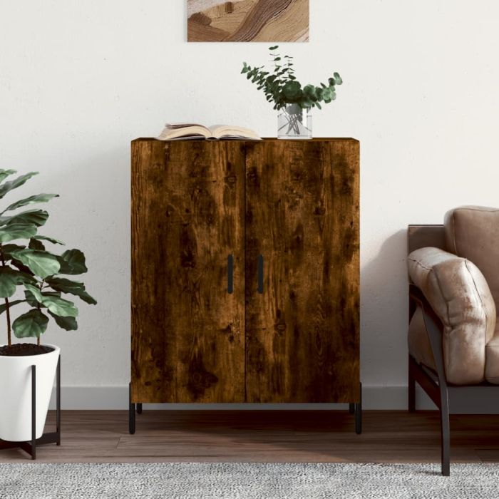 Sideboard Smoked Oak 69.5x34x90 cm Engineered Wood