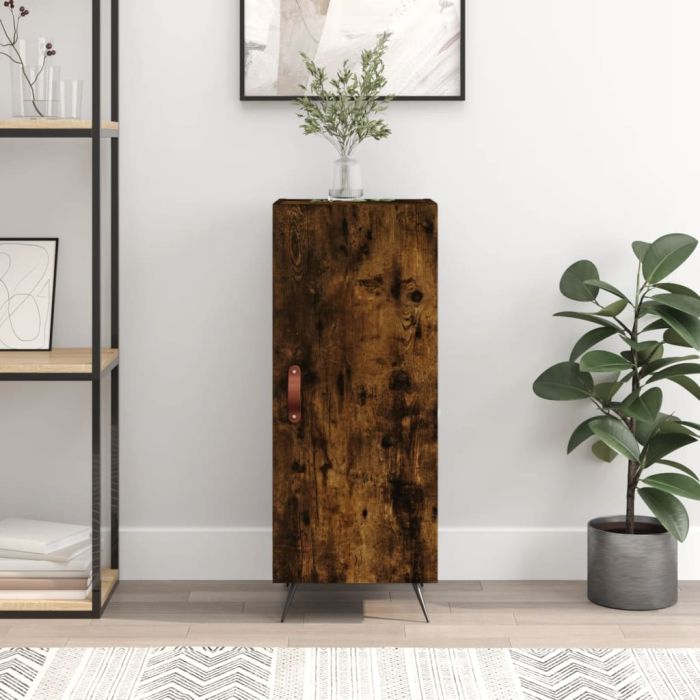 Sideboard Smoked Oak 34.5x34x90 cm Engineered Wood