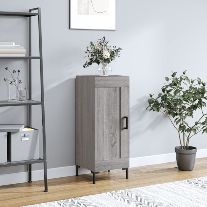 Sideboard Grey Sonoma 34.5x34x90 cm Engineered Wood