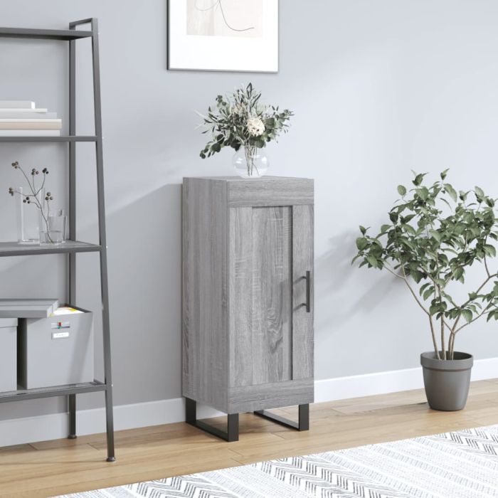 Sideboard Grey Sonoma 34.5x34x90 cm Engineered Wood
