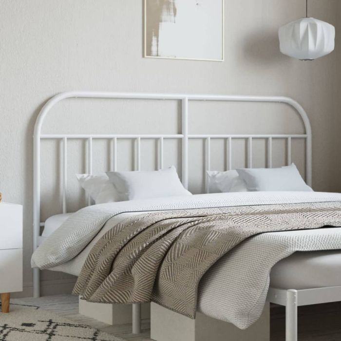 Metal Headboard White 180cm