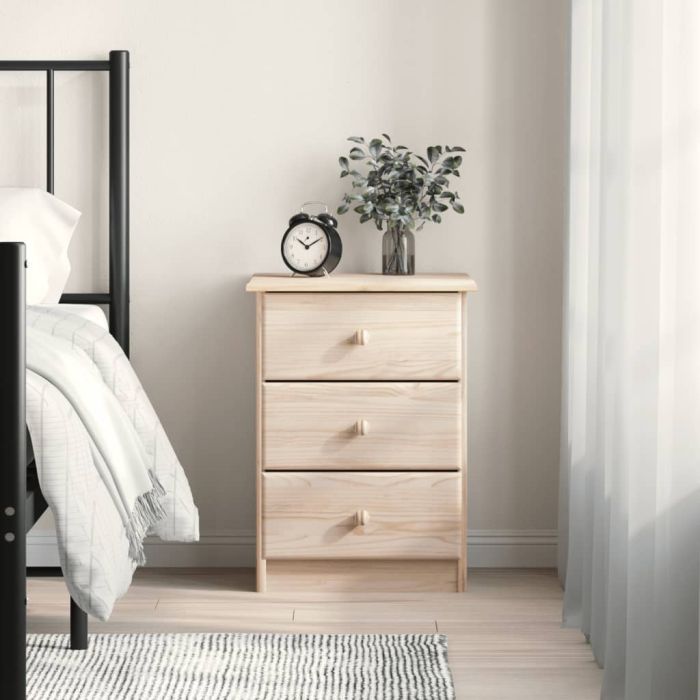 Bedside Table - KNOX Nightstand Natural 41cm