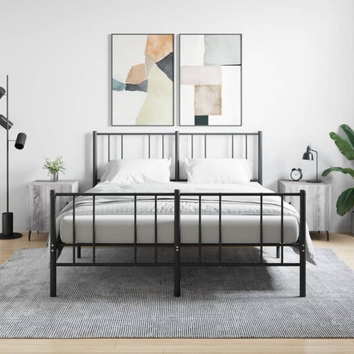 Bedside Table - MANNING Zac 2 Piece Nightstand Grey Sonoma 40cm