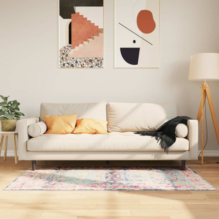 Rug Washable Multicolour 80x150cm Anti Slip