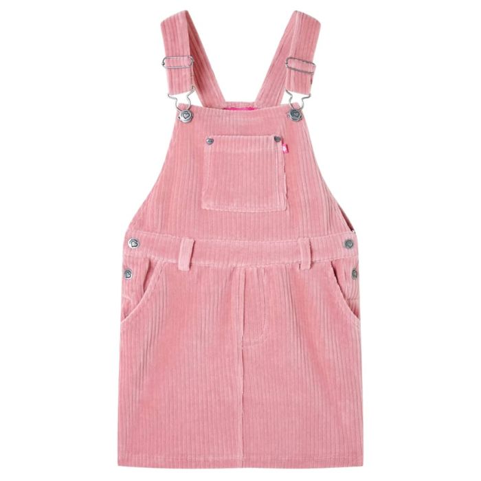 Kids' Overall Dress Corduroy Light Pink 92