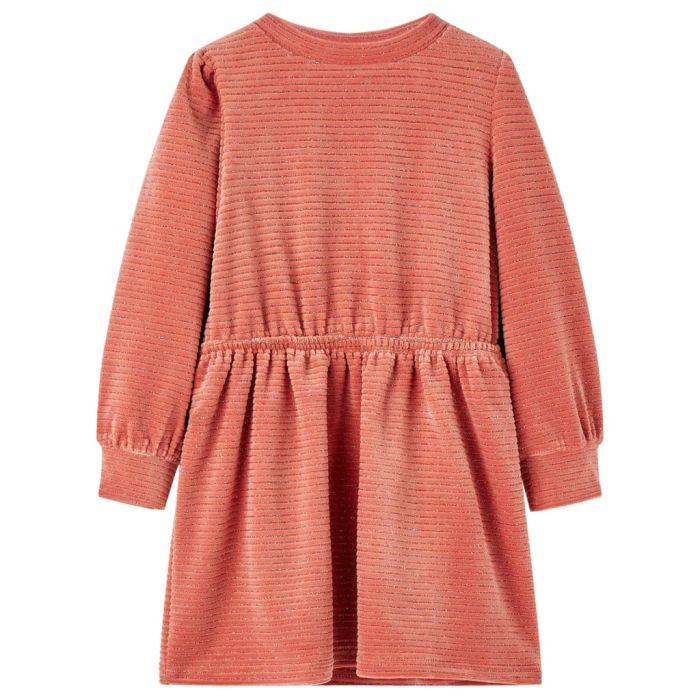 Kids' Dress with Long Sleeves Medium Pink 116