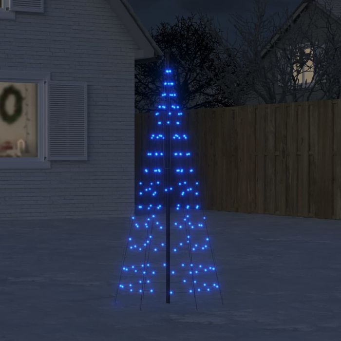 Faune Christmas Tree Light on Flagpole 200 LEDs Blue 180cm