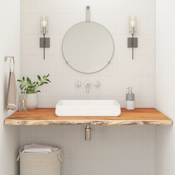 Bathroom Countertop 140x60x3.8 cm Rectangular Solid Wood Acacia