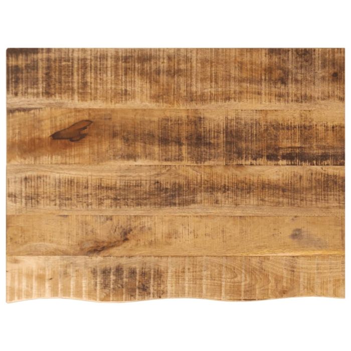 Table Top 80x60x2.5 cm Live Edge Solid Wood Rough Mango