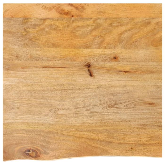 Table Top Live Edge 40x40x2.5 cm Solid Wood Mango
