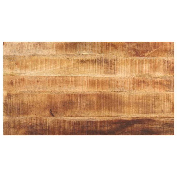 Table Top 100x50x2.5 cm Rectangular Solid Wood Rough Mango