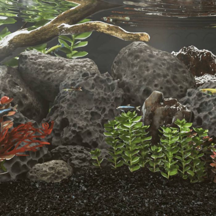 Volcanic Rocks 10 kg Black 10-30 cm