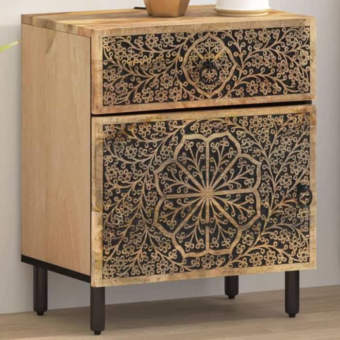 Bedside Table - CARLETON Serifos Nightstand Natural 50cm