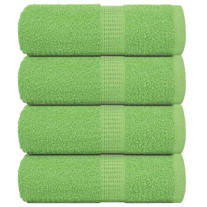 Soap Towels 4 pcs Apple Green 30x30 cm 360 gsm 100% Cotton