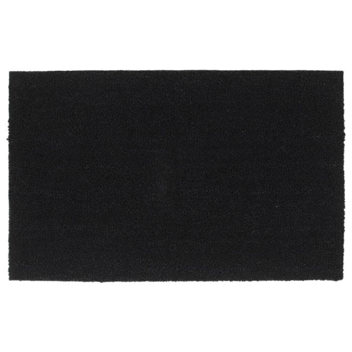 Door Mat Black 50x80 cm Tufted Coir