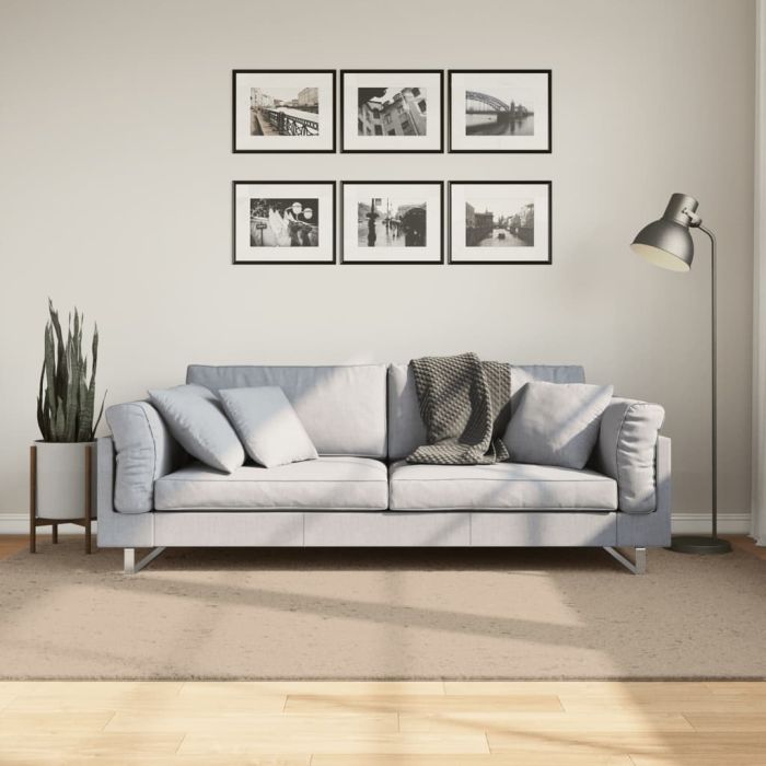 Rug Short Pile Soft and Washable Sand 160x230cm
