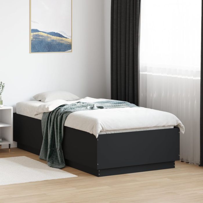 Bedframe Black 75x190cm Small Single