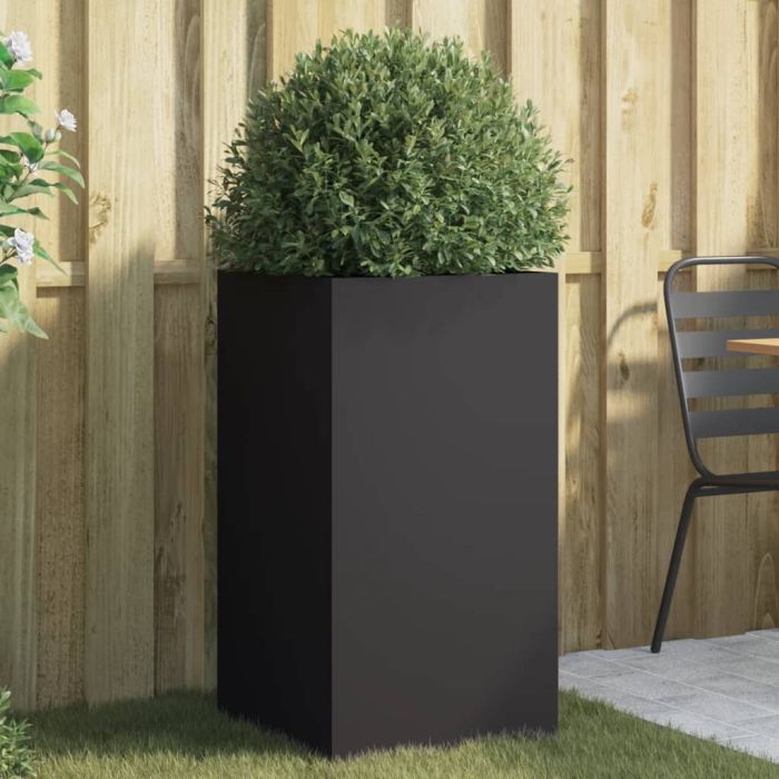 Planter Black 42x38x75 cm Cold-rolled Steel