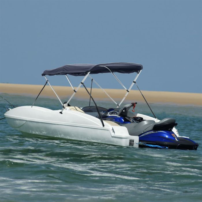 3-bow Bimini Top with Sidewalls 183x(137-152)x137 cm