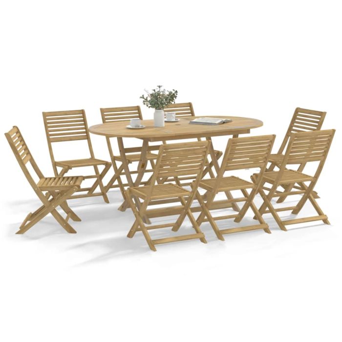 Folding Garden Chairs 8 pcs 48.5x61.5x87 cm Solid Wood Acacia