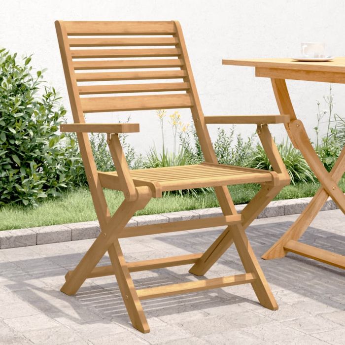 Folding Garden Chairs 4 pcs 54.5x61.5x86.5 cm Solid Wood Acacia