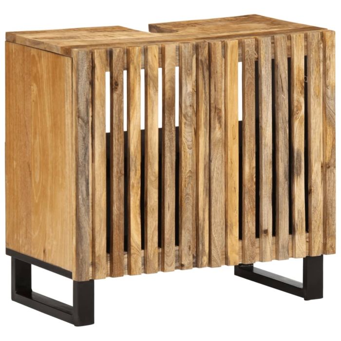 Bathroom Sink Cabinet 62x34x58 cm Solid Wood Rough Mango