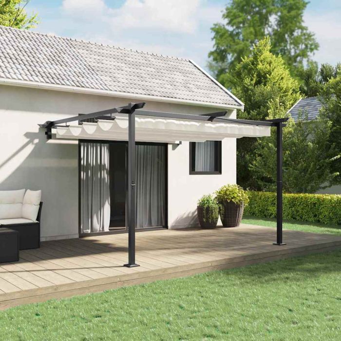 LUWOD Gazebo 300x300x200 cm Polyester - Cream