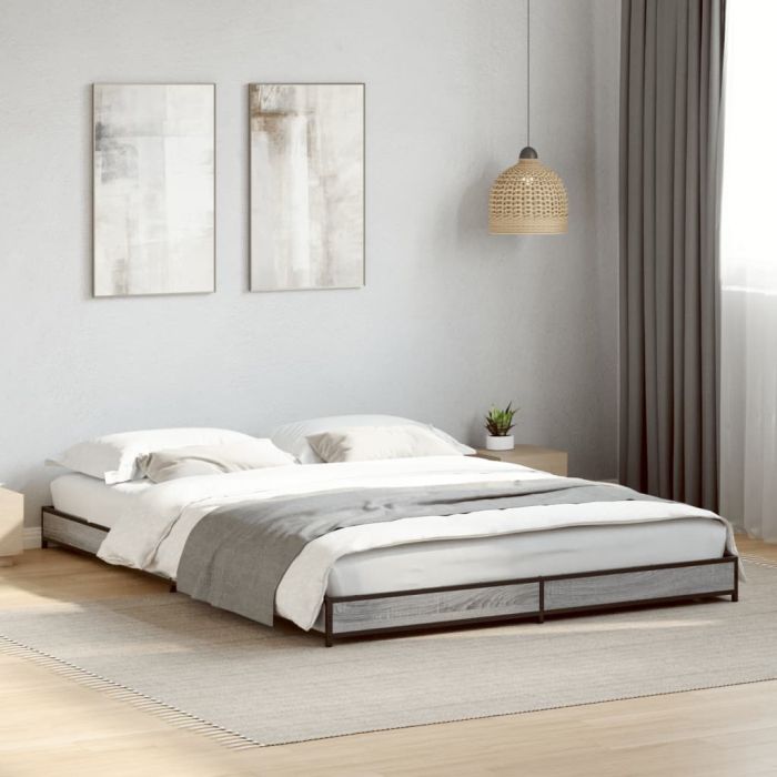 Bedframe Grey Sonoma 120x200cm