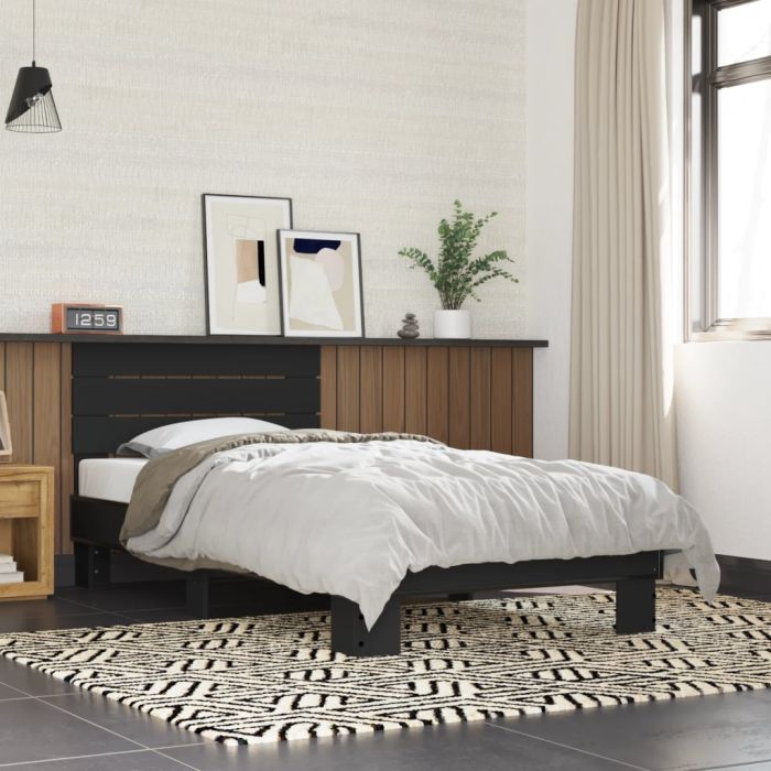 Bedframe Black 75x190cm Small Single