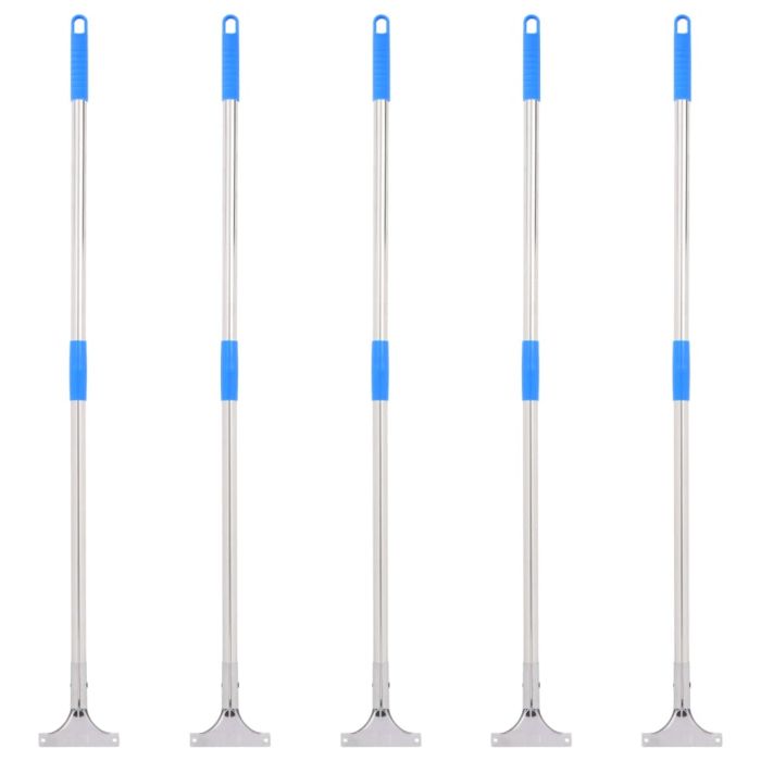 Floor Squeegee Handles 5 pcs 119.5 cm Steel and Plastic