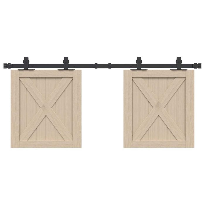 Sliding Cabinet Door Kit 122 cm Carbon Steel