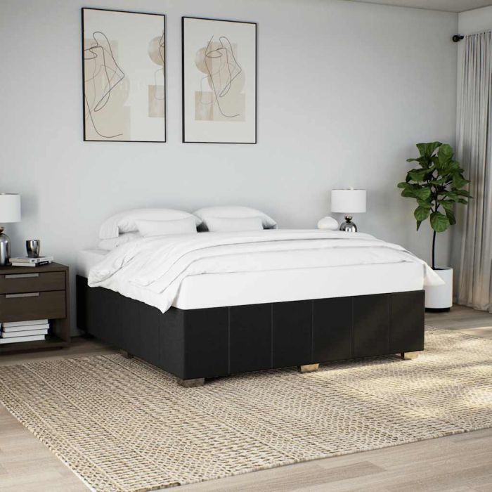 Bedframe Black Super King Fabric