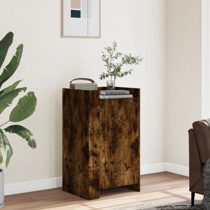 Sideboard Smoked Oak 45x35x75 cm Engineered Wood
