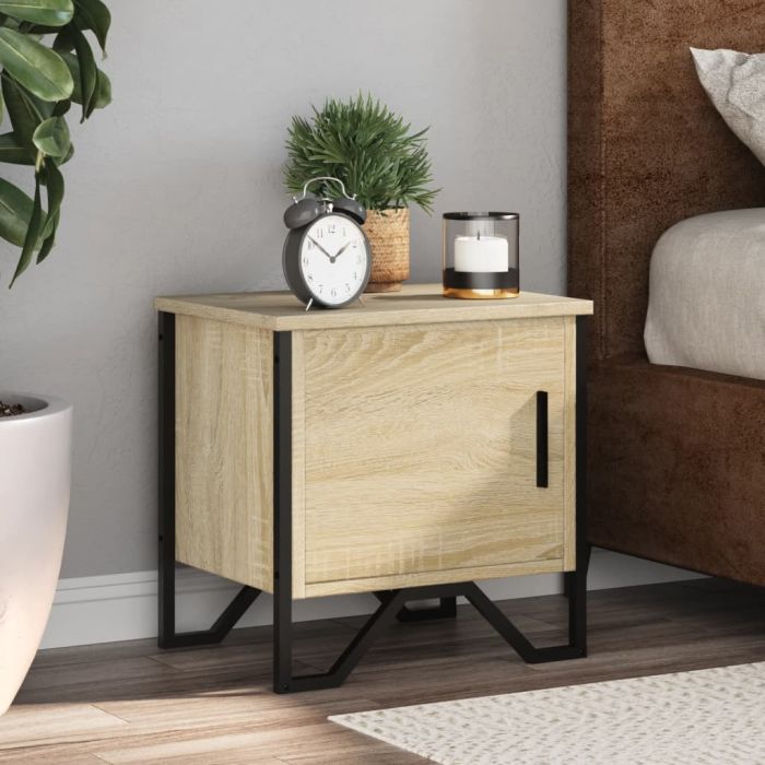 Bedside Cabinets 2 pcs Sonoma Oak 40x30x40 cm Engineered Wood
