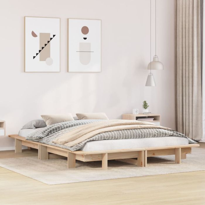 Bedframe 120x190cm Small Double Solid Wood Pine
