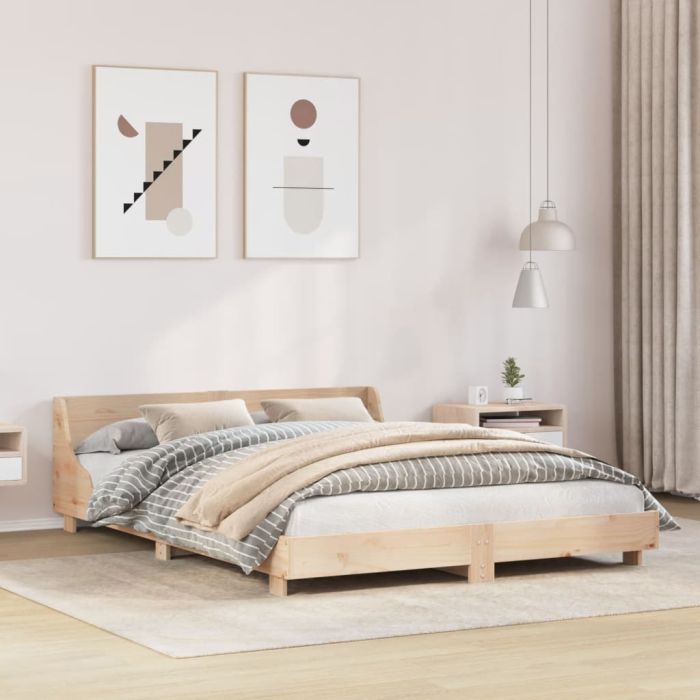 Bedframe 120x190cm Small Double Solid Wood Pine