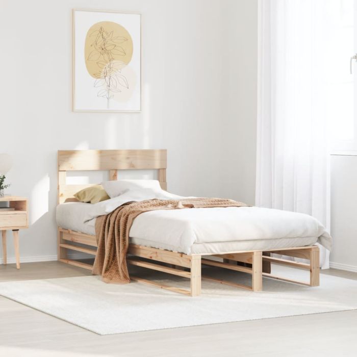 Bedframe 90x200cm Solid Wood Pine